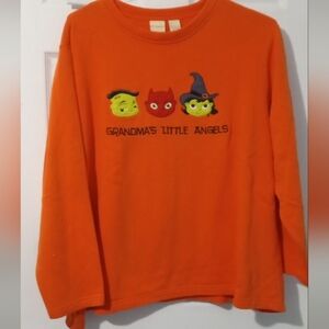 Playful Orange Halloween Sweatshirt